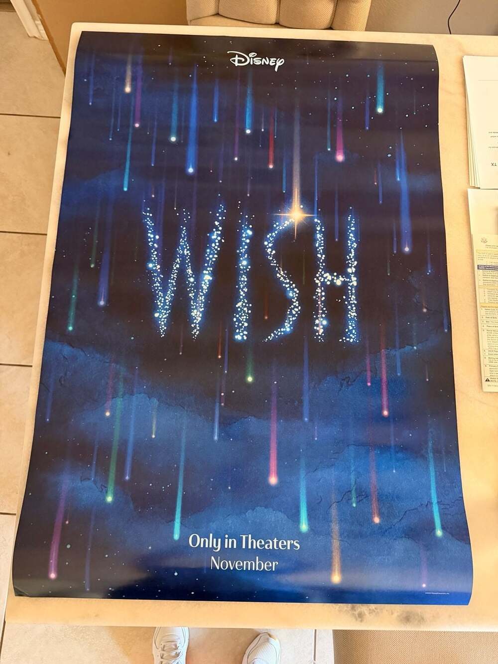 Disney Wish Original Theatrical Movie Poster 2023